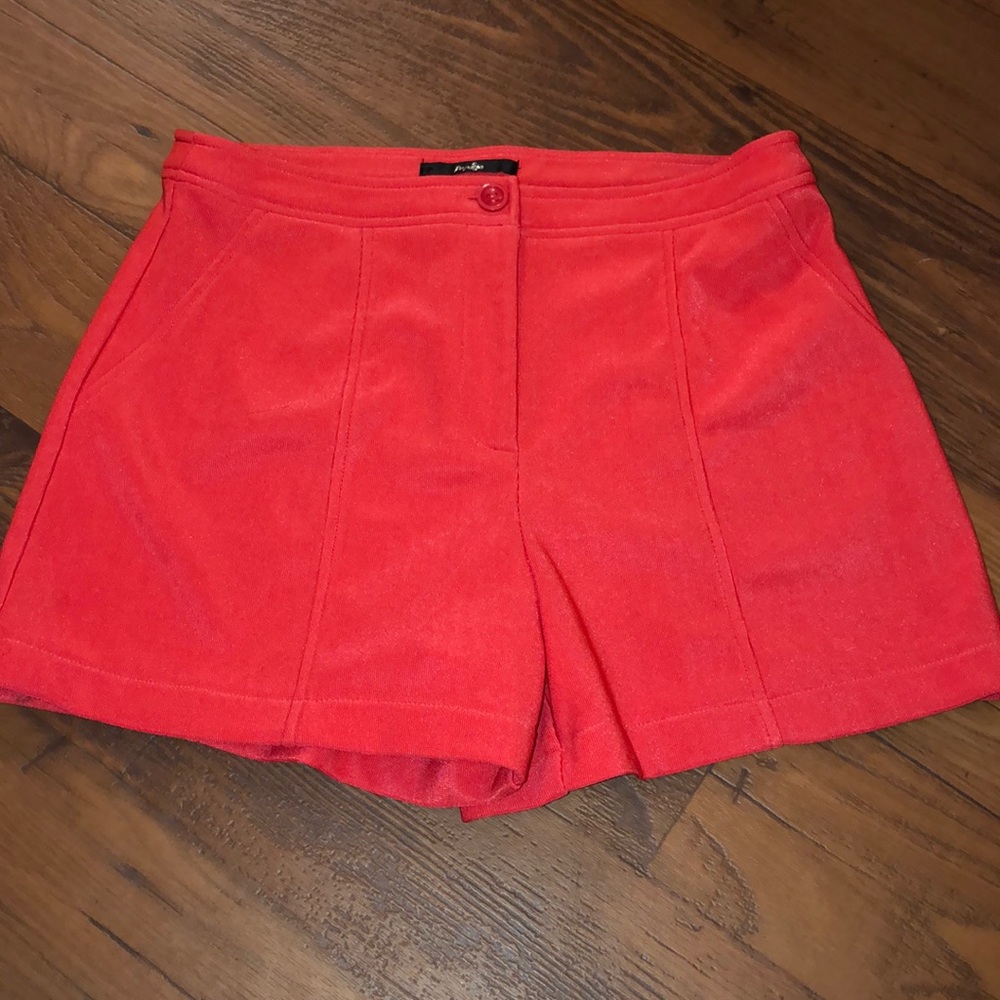 Coral High Waisted Shorts